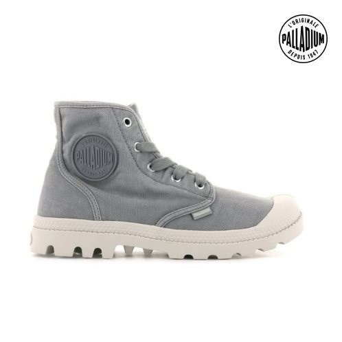 Bottes Palladium Pampa Hi Femme Grise | FR XIE584P